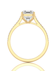 Sunset Sparkler Pave Diamond Engagement Ring