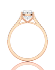 Sunset Sparkler Pave Diamond Engagement Ring