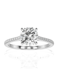 Sunset Sparkler Pave Diamond Engagement Ring