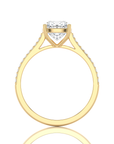 Sunset Sparkler Pave Diamond Engagement Ring