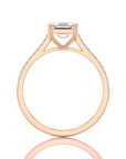 Sunset Sparkler Pave Diamond Engagement Ring
