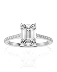 Sunset Sparkler Pave Diamond Engagement Ring