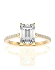Sunset Sparkler Pave Diamond Engagement Ring