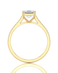 Sunset Sparkler Pave Diamond Engagement Ring