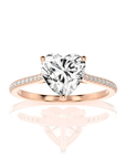 Sunset Sparkler Pave Diamond Engagement Ring