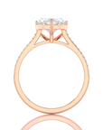Sunset Sparkler Pave Diamond Engagement Ring