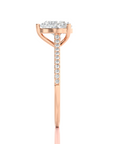 Sunset Sparkler Pave Diamond Engagement Ring