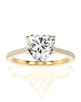 Sunset Sparkler Pave Diamond Engagement Ring