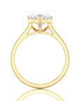Sunset Sparkler Pave Diamond Engagement Ring