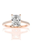 Sunset Sparkler Pave Diamond Engagement Ring