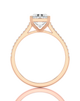 Sunset Sparkler Pave Diamond Engagement Ring