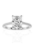Sunset Sparkler Pave Diamond Engagement Ring