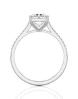 Sunset Sparkler Pave Diamond Engagement Ring