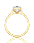 Sunset Sparkler Pave Diamond Engagement Ring