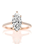 Sunset Sparkler Pave Diamond Engagement Ring