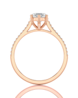 Sunset Sparkler Pave Diamond Engagement Ring