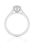 Sunset Sparkler Pave Diamond Engagement Ring