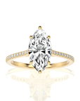 Sunset Sparkler Pave Diamond Engagement Ring