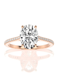 Sunset Sparkler Pave Diamond Engagement Ring