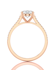 Sunset Sparkler Pave Diamond Engagement Ring