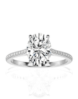 Sunset Sparkler Pave Diamond Engagement Ring