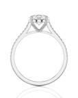 Sunset Sparkler Pave Diamond Engagement Ring