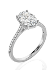 Sunset Sparkler Pave Diamond Engagement Ring