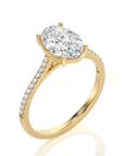 Sunset Sparkler Pave Diamond Engagement Ring