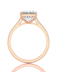 Sunset Sparkler Pave Diamond Engagement Ring