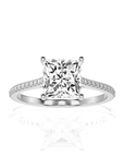 Sunset Sparkler Pave Diamond Engagement Ring