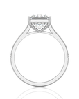 Sunset Sparkler Pave Diamond Engagement Ring
