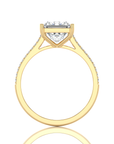 Sunset Sparkler Pave Diamond Engagement Ring