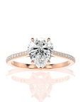 Sunset Sparkler Pave Diamond Engagement Ring