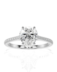 Sunset Sparkler Pave Diamond Engagement Ring