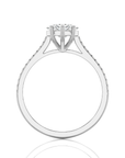Sunset Sparkler Pave Diamond Engagement Ring