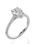 Sunset Sparkler Pave Diamond Engagement Ring