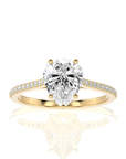 Sunset Sparkler Pave Diamond Engagement Ring
