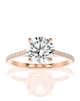 Sunset Sparkler Pave Diamond Engagement Ring