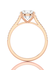 Sunset Sparkler Pave Diamond Engagement Ring