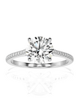 Sunset Sparkler Pave Diamond Engagement Ring