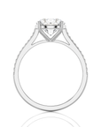 Sunset Sparkler Pave Diamond Engagement Ring