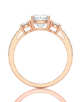 Marvelous Melody Three-Stone Diamond Engagement Ring