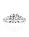 Marvelous Melody Three-Stone Diamond Engagement Ring
