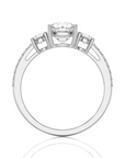 Marvelous Melody Three-Stone Diamond Engagement Ring