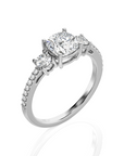 Marvelous Melody Three-Stone Diamond Engagement Ring