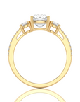 Marvelous Melody Three-Stone Diamond Engagement Ring