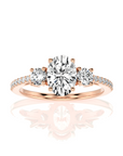 Marvelous Melody Three-Stone Diamond Engagement Ring