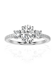 Marvelous Melody Three-Stone Diamond Engagement Ring