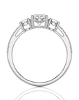 Marvelous Melody Three-Stone Diamond Engagement Ring