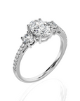 Marvelous Melody Three-Stone Diamond Engagement Ring